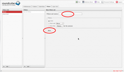 3: Save the filter set